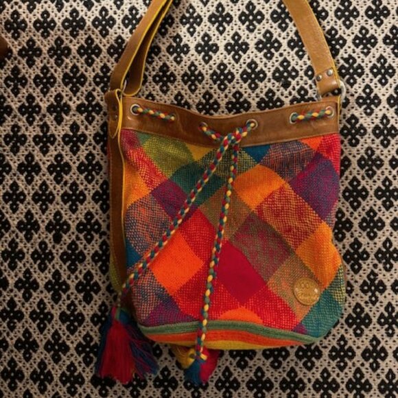 Wayuu By Dalis Arguelles Columbian Rainbow Woven Tote Bag - Mint condition - Picture 2 of 6